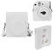 Mumlicha Étui pour appareil photo en cuir synthétique et album photo de 64 poches compatible avec appareil photo instantané Fujifilm Instax Mini 12, mini 12 avec bandoulière réglable (blanc)
