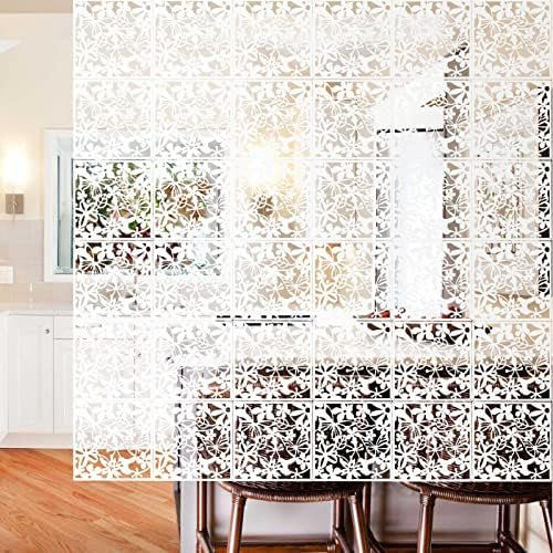 Dhouse Pack of 36 PCS Room Dividers Hanging Screen Room Divider Room Divider Privacy Screen DIY White Panels Curtain for Hanging for Home Hotel Office Bar Decoration 40 x 40 x 0.8 cm