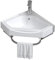 Ensemble Meuble Vasque Salle de Bain Meuble Sous Lavabo Salle de Bain Meuble Lave Main wc Suspendu Meuble Lave-Mains d'angle avec Robinet Adapté Aux Petits Espaces(38cm/14.96in)