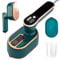 Travel Clothes Steamer Portable Iron - LCD Screen 2 in 1 Powerful Steam Clothing 100ML Wrinkles Remover for Garments,1000W 15S Fast Heat-up,Iron for Travel,Home,Office (Green)