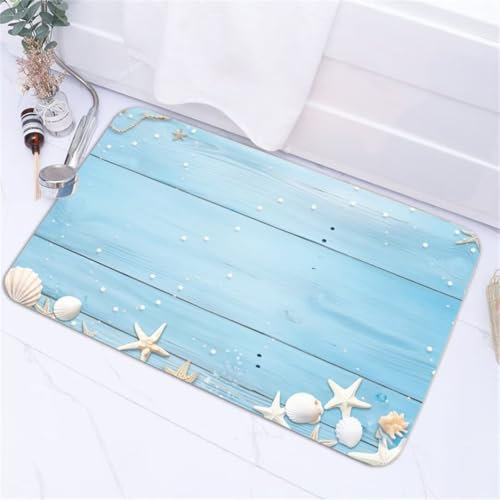 Tapis de bain antidérapant en bambou à séchage rapide pour douche extérieur 71,1 x 140 cm
