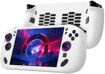 FTRONGRT Hülle Kompatibel mit Lenovo Legion Go S Handheld Spielkonsole, Weiches Silikon, Kratzfest, rutschfest Schutzhülle für Spielekonsole. Weiß