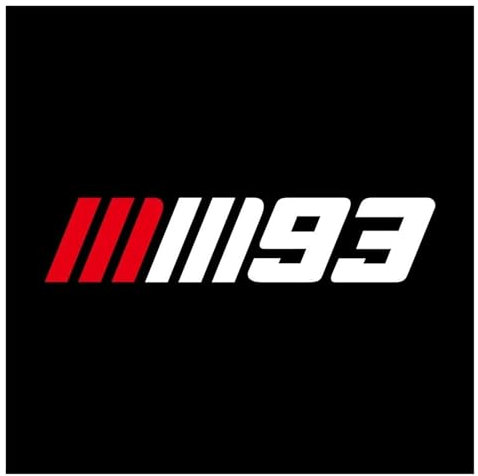 N. 93 Adesivi In vinile Adesivi Per Accessori Per Moto, Adesivi Riflettenti Per Casco Da Motocross(White,12CM)