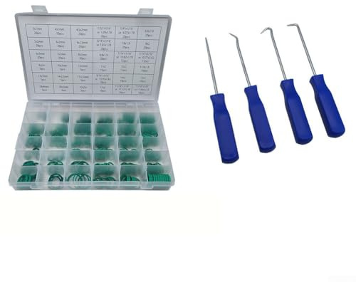 495-teiliges grünes O-Ring-Set für HVAC-Anwendungen mit 36 Größenoptionen und 4 Dichtungs-Plektren, Nitril-Material für stabile Leistung unter Last