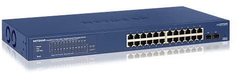 NETGEAR GS724TP-200NAS Switch Pro Smart Managed Gigabit Ethernet a 24 porte, 190 W PoE+, protezione a vita ProSAFE (GS724TP)