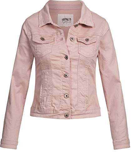 Hailys Damen Jeansjacke Enny KLT-0916525 Rose XS