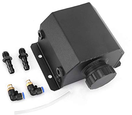 KIMISS refrigerante Overflow Reservoir, 1L alluminio liquido refrigerante troppopieno del serbatoio vaschetta di recupero Serbatoio universale Serbatoio