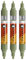 Molotow One4All Acrylic Twin Marker (Strichstärke 1.5 mm und 4 mm, hochdeckend und permanent) 3 Stück Farbe 205 as hell
