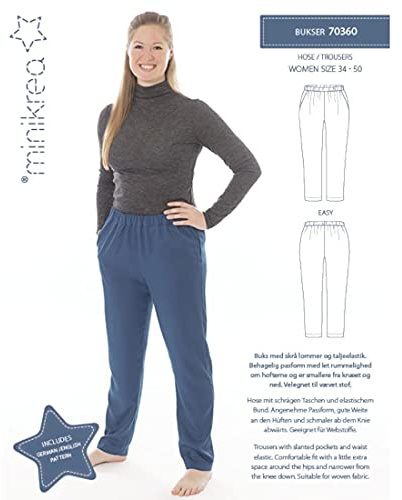 MAGAM-Stoffe Jogging-Hose Schnittmuster Frauen inkl. Aufnäher Enno