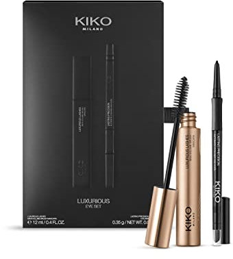 KIKO Milano Luxurious Eye Set | Make-Up-Set: 1 Remodellierende Mascara Und 1 Kajalstift