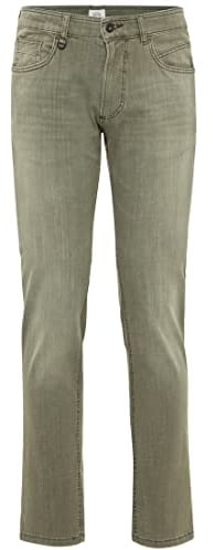 camel active Herren Regular Fit fleXXXactive® Jeans Braun-Grün, menswear-36/34