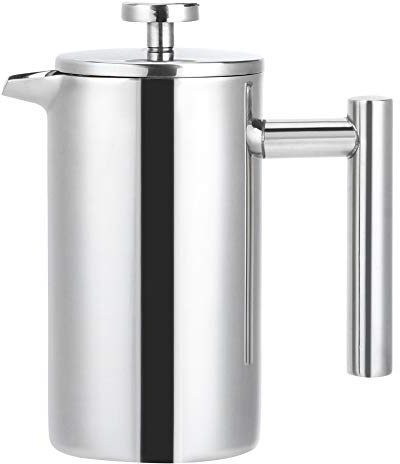 Macchina per il caffè, Macchina per il caffè a pressione Macchina per caffè termica in acciaio inossidabile Macchina per il caffè a doppia pressa Isolante Macchina per il tè Macchina per il caffè per