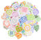 100pcs Danish Pastel Cute Aesthetic Colorful Preppy Graffiti Laptop Stickers, Waterproof Vinyl Stickers for Girl Adults Teens Scrapbooking Journal DIY Craft Phone Luggage
