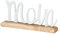 levandeo Moin Schriftzug Weiß L33cm Metall Mango Holz Deko Aufsteller Tischdeko Wohndekoration Norddeutsch Geschenk