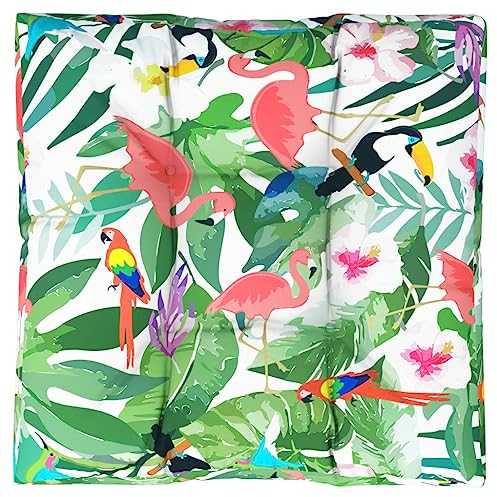 vidaXL Palettenkissen, Kissen für Gartenmöbel Hocker Sofa, Wasserabweisendes Sofakissen, Sitzkissen Palettenpolster, Mehrfarbig Stoff