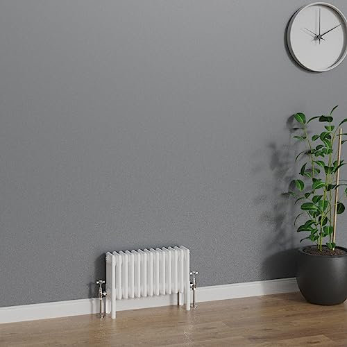 WarmeHaus Radiatore tradizionale 300x605mm Bianco Orizzontale 4 Colonne Ghisa Radiatori Riscaldamento Centrale
