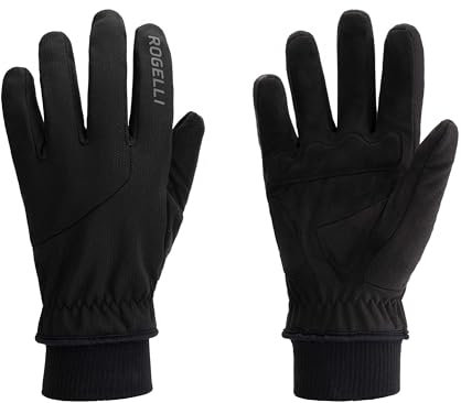 Rogelli Nimbus Fahrradhandschuhe Herren - Radhandschuhe, Winterhandschuhe - Schwarz - Größe M