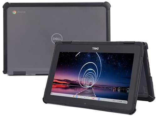 mCover Hybrid Case Compatible ONLY for 2019~2023 11.6 Dell Chromebook 3100/3110 2-in-1 or Clamshell Education Laptop(NOT Fitting Any Other Dell Models) - Black