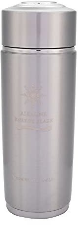 XIASABA – bouteille d'eau alcaline ionisée portative en acier inoxydable, nano-bioénergie, pour une santé équilibrée et un renforcement immunitaire (Argent)