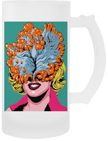 Pop Art Pilz Glas-Bierbecher Mit Henkel