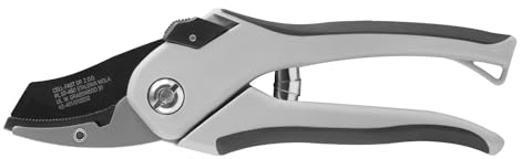 Cellfast Basic 42-401 Einhändige Amboss-Schere zum Schneiden von trockenem Holz, Griffe mit SAFETOUCH™-Oberfläche, Antihaftbeschichtete Klinge