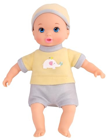 CLEMENT CLEMENTINE - Puppe - Spielzeug für Kinder - 017532 - Zufällige Farbe - Vinyl - Puppe - Baby - Säugling - Puppe - Puppe - Wechsel - 20 cm x 7 cm - Ab 2 Jahren