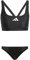 adidas Donna 3 Stripes V-Back Bikini, Black/White, 32