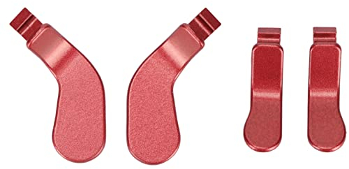 Gigicial Paddle Controller Per Console di Gioco, Paddle Elite Series 2, Accessori Per Parti di Ricambio in Metallo E Acciaio Inossidabile, Per X Box One Elite Series 2 (Rosso)