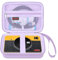 Elonbo Carrying Case for Canon SELPHY Square QX10/ QX20 Compact Photo Printer, Portable Bluetooth Instant Print Digital Camera Storage Holder, ​Mesh Bag Fits Photo Paper SD Card USB Cable, Purple