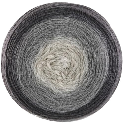 LANA GROSSA Merino Lace Aquarell | Extrafeine Merinowolle in Lace-Garnstärke im Farbverlauf bedruckt | Handstrickgarn aus 100% Schurwolle (Merino) | 100g Wolle zum Stricken & Häkeln | 800m Garn FB10