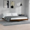 Youuihom Jugendbett Eckbetten Bettgestell Gästebetten Bettgestell Braun Eichen-Optik 120x200 cm Holzwerkstoff Geeignet für Bauernhaus, Schlafzimmer, Loft, Schlafzimmer