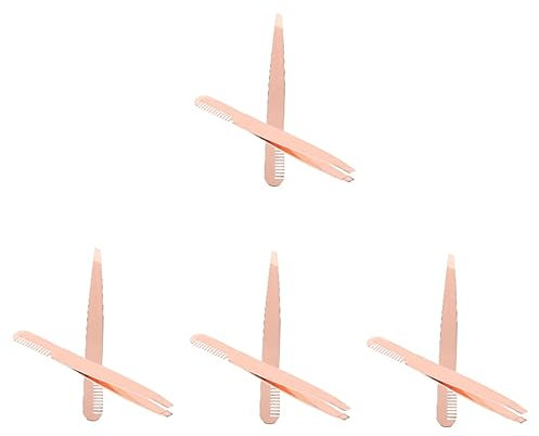 Healeved 8pcs Eyebrow Tweezers Pointed Tweezers for Women Men Facial Hair Remover Women Beauty Accessories