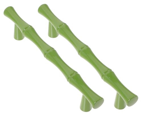 Garneck 2stücke Schranktürknöpfe Bambusform Schubladezieher Für Schränke Kommoden Garderoben Bücherregale Rostfrei Langlebig