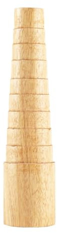 ZOOMIMI Baguette de calibrage de bagues en bois robuste pour fabrication de bijoux - Mandrin en bois avec mesures pour projets