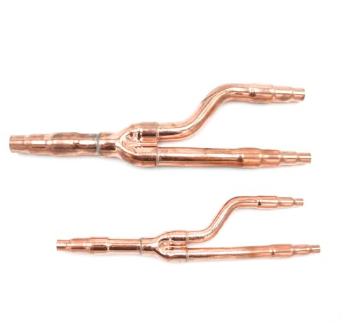 3S SuperSamaStore Raccord de Dérivation en Cuivre pour Système VRV/VRF Compatible avec Mitsubishi Electric, Raccord de Dérivation pour Climatiseurs, Systèmes de Climatisation, DIS-22-1