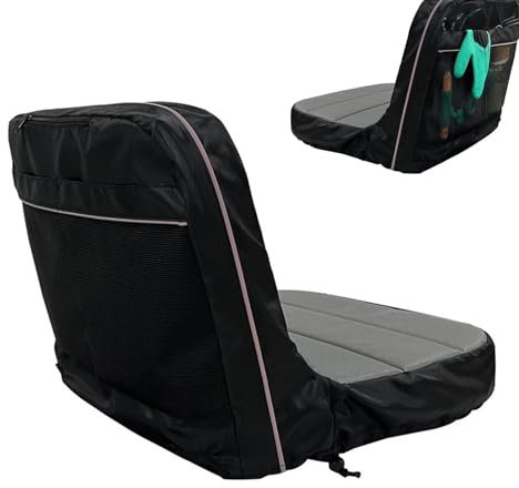 Genérico Lawn Tractor Seat Cover, Weatherproof Seat Cushion for Riding Lawn Mower,13.7 * 15.3 * 19.6in Sturdy and Comfortable Cushion Car Seat, Ideal for Tractor, Forklift,
