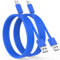 Cable USB C pour iPhone 16 15 Pro Max Plus,USB C vers USB Charge Rapide [2M/Lot de 2] Câble USB Type C Cable Voiture pour Apple CarPlay Compatible avec Samsung S25 S24 S23,iPad Pro-Bleu