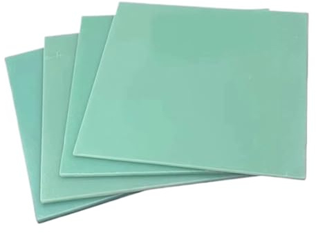 Feuilles de résine époxy en fibre de verre FR4 Watergreen, 2 pièces, panneaux isolants 50x50mm for prototypage de PCB et projets de bricolage(50x50x20mm)