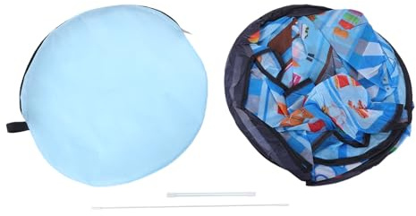 Generic Pop-Up Play Tent Spacious Safe and Sturdy Kids Game Tent for Indoor and Outdoor Activities, Portable Toy House for Boys and Girls 44.88x28.35x29.53in (Ice Cream Truck Blue)