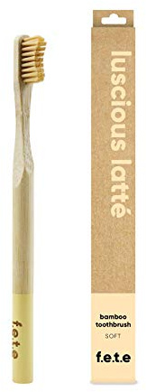 f.e.t.e | Luscious Latte Bamboo Toothbrush | Biodegradable Handle | Recyclable Soft Bristles | Sustainable | Vegan