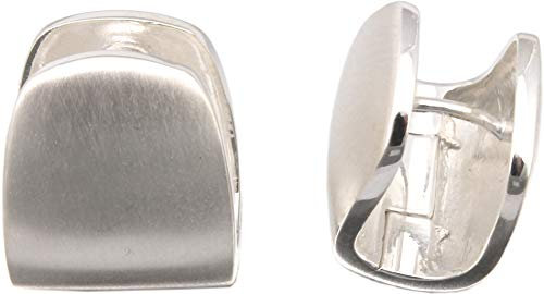Klappcreolen Silber 925 Creolen Ohrringe mattiert groß Sterlingsilber