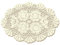 Beige 27,9 x 43,2 cm ovale 100% handgefertigte Häkelspitze Tischsets Deckchen