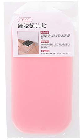 Silikon Wimpern Palette, Pfropfen Wimpern und Stirn Kissen, Handheld Wimpernverlängerung Tray Werkzeuge, Künstliche Falsche Wimpern Auflage, Wiederverwendbarer(Rosa)