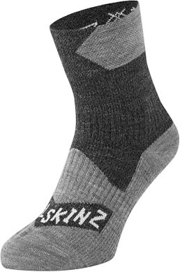 SealSkinz Unisex Allwetter Wasserdichte Socken – Knöchellang, Schwarz, M