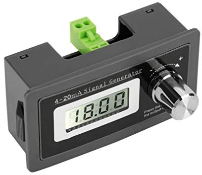 Qianqian56 Transductor de corriente de 2 cables 4-20 mA generador de señal de bucle de corriente, montaje en panel, soporta 2, 3, 4 cables