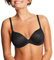 Maidenform Damen Underwire, One Fab Fit Demi Bra, Convertible Bras for Women T-Shirt-BH, Undurchsichtige, Schwarz/Carbon Grau, 90B
