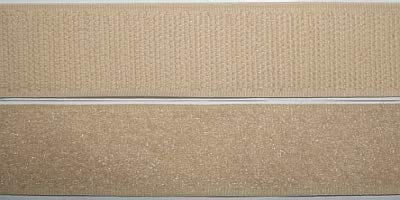Jajasio Klettband selbstklebend Extra Stark, 20 mm, beige #02 3 Meter, selbstklebendes Klettband