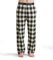 Hatley Herren Jersey Pyjama Pants Pyjamaunterteil, Cremefarbenes Plaid, XXL