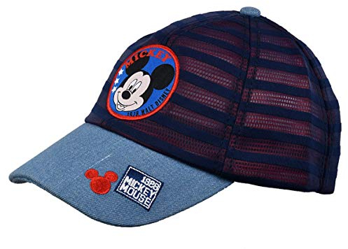 Ozabi - Multifunktions-Kinder-Kappe: Paw Patrol, Mickey, Die Eiskönigin, Marvel, Avengers...., Et4002 Mickey Mouse Blau