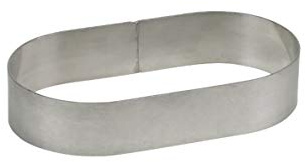 SCHNEIDER Tortenring oval Backring aus Reinaluminium für Quarkstollen, Materialstärke: 2/235